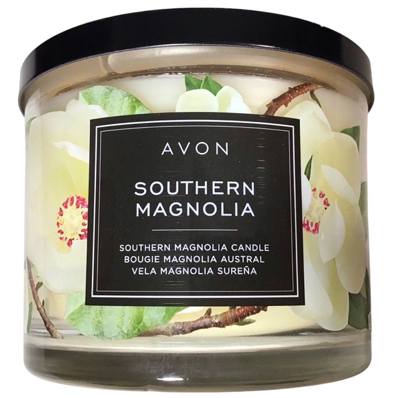 Avon Other - Avon Candle Southern Magnolia 11 oz 3 Wicks Glass Jar Not Used